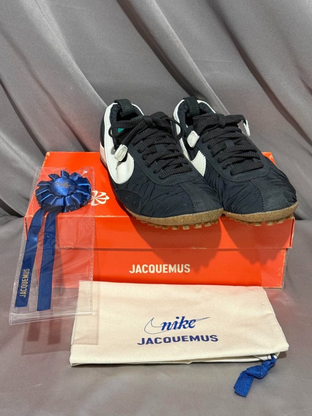 Nike x Jacquemus Moon Shoe Off Noir Black Sz US 7.5W/ EU 38.5 - Picture 2 of 9